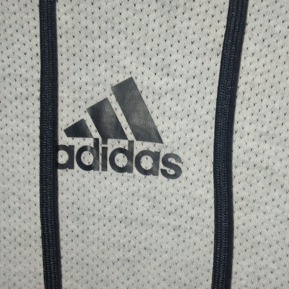 Adidas Hoodie - White w/ Stripe on both arms - XL - Picture 3 of 5